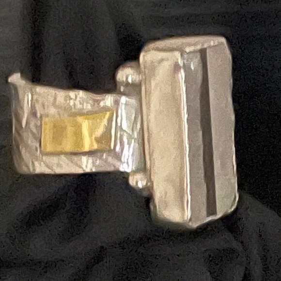 Custom design ring and cuff bracelet 14k accents - Picture 5 of 8